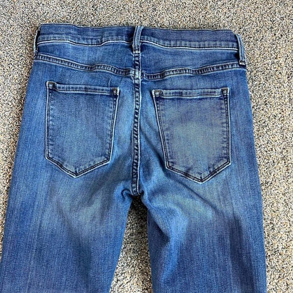 BANANA Republic Premium Denim Skinny Fit Mid Rise Stretch Blue Jeans Women's 28 - Picture 4 of 7